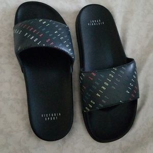 Victoria's Secret slides black medium shoes